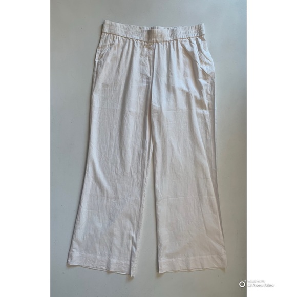 Andie Size XL Linen Blend Wide Leg Beach Pants - Coverup NWT - Picture 3 of 15